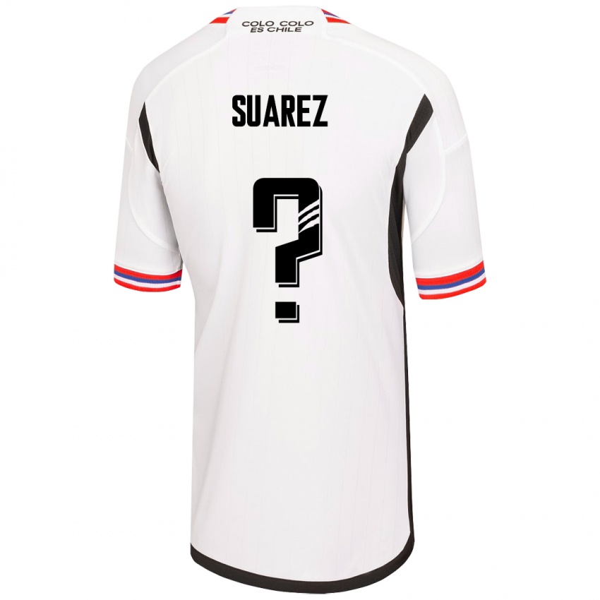 Kinder Nicolás Suarez #0 Weiß Heimtrikot Trikot 2023/24 T-Shirt