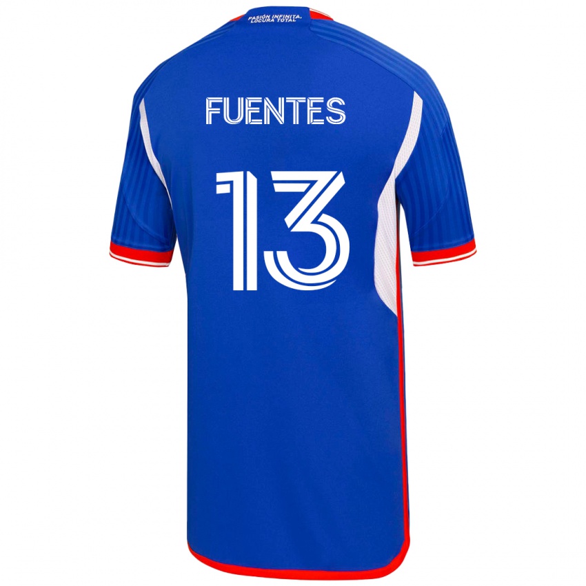 Kinder Karen Fuentes #13 Blau Heimtrikot Trikot 2023/24 T-Shirt