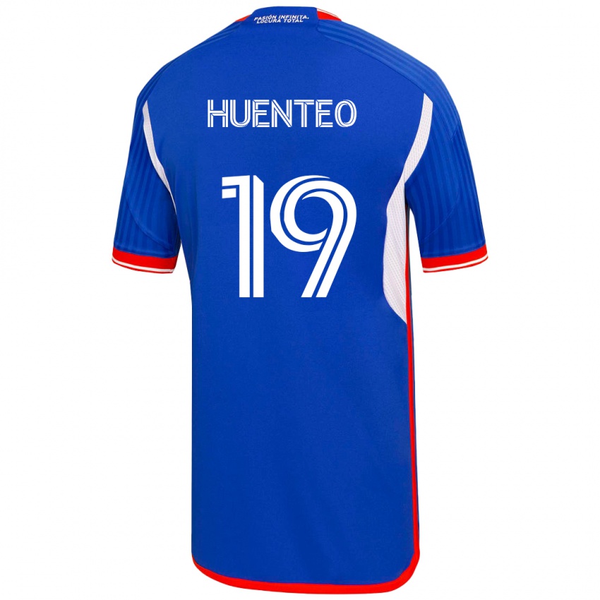 Kinder Yessenia Huenteo #19 Blau Heimtrikot Trikot 2023/24 T-Shirt