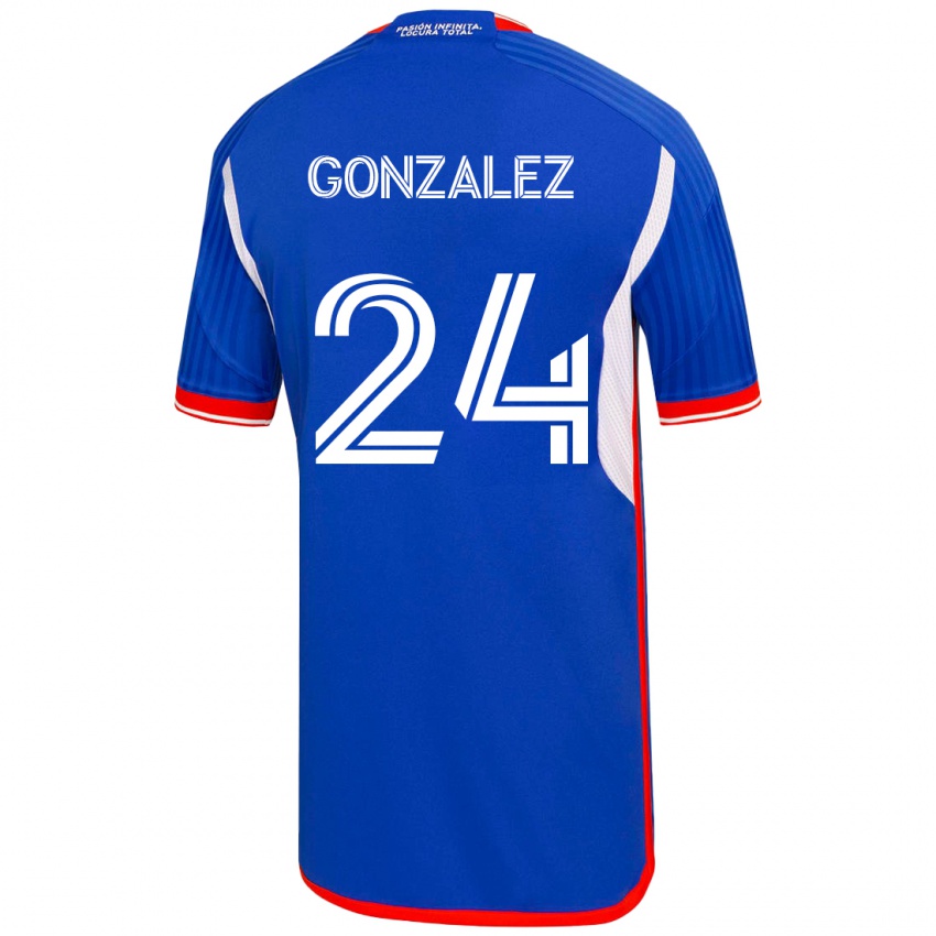Kinder Emma González #24 Blau Heimtrikot Trikot 2023/24 T-Shirt