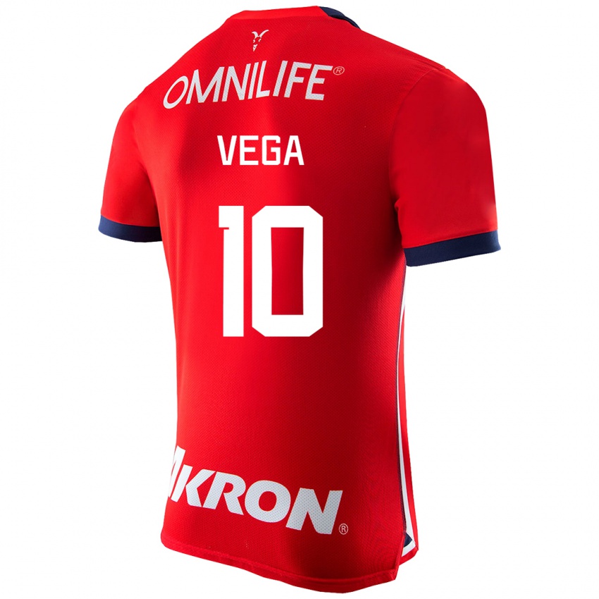 Kinder Alexis Vega #10 Rot Heimtrikot Trikot 2023/24 T-Shirt