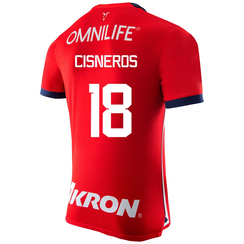 Kinder Ronaldo Cisneros #18 Rot Heimtrikot Trikot 2023/24 T-Shirt