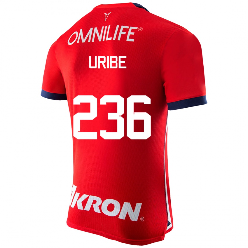 Kinder Juan Uribe #236 Rot Heimtrikot Trikot 2023/24 T-Shirt