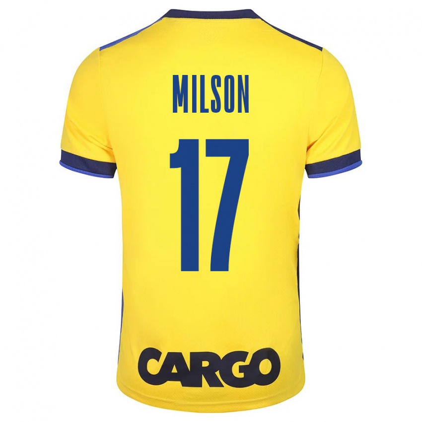 Kinder Milson #17 Gelb Heimtrikot Trikot 2023/24 T-Shirt