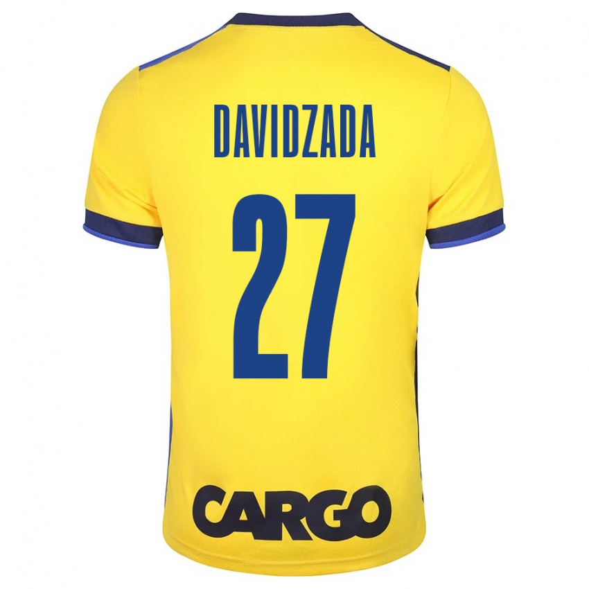 Kinder Ofir Davidzada #27 Gelb Heimtrikot Trikot 2023/24 T-Shirt