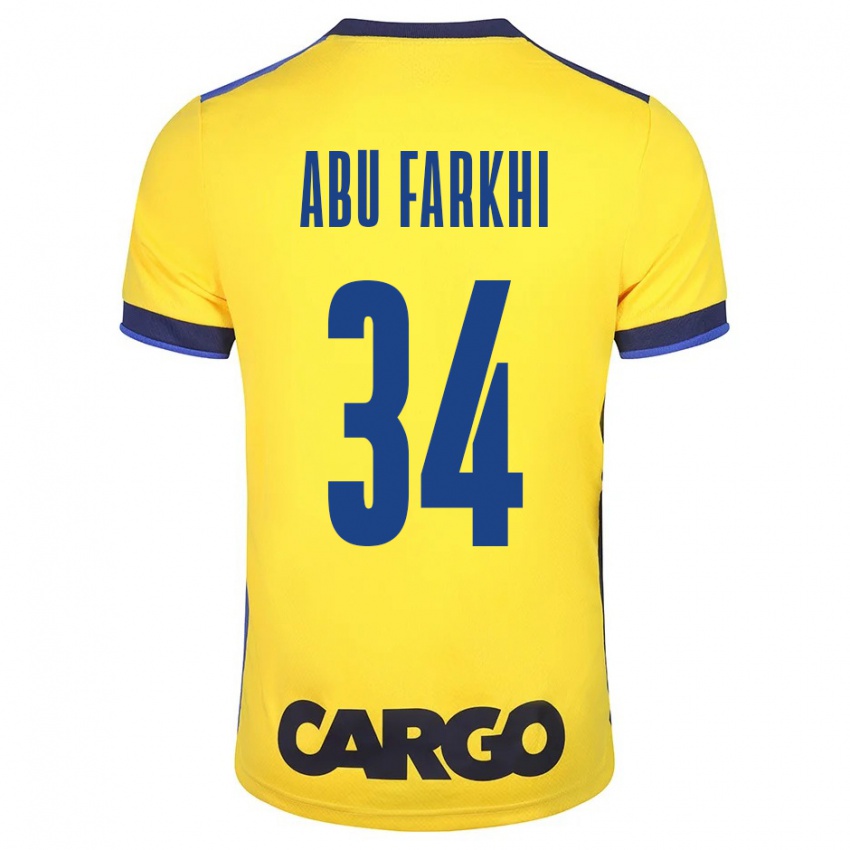 Kinder Sayed Abu Farkhi #34 Gelb Heimtrikot Trikot 2023/24 T-Shirt