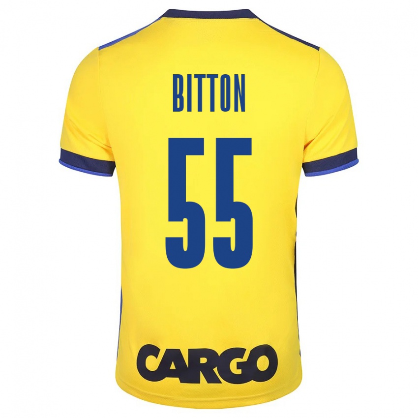 Kinder Nir Bitton #55 Gelb Heimtrikot Trikot 2023/24 T-Shirt