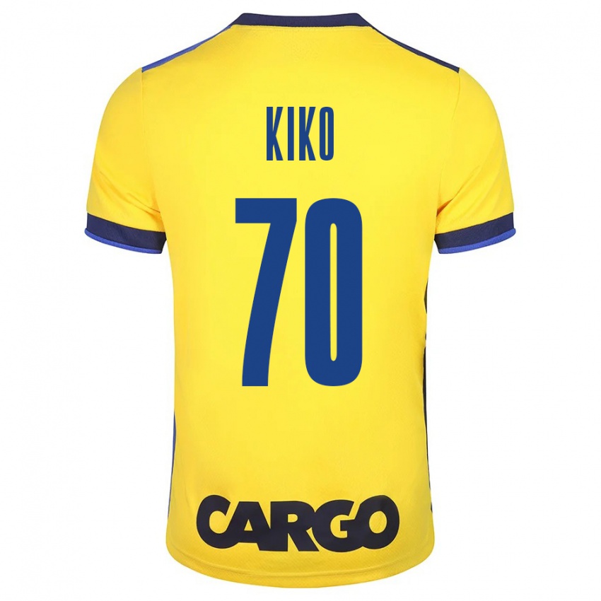 Kinder Kiko Bondoso #70 Gelb Heimtrikot Trikot 2023/24 T-Shirt