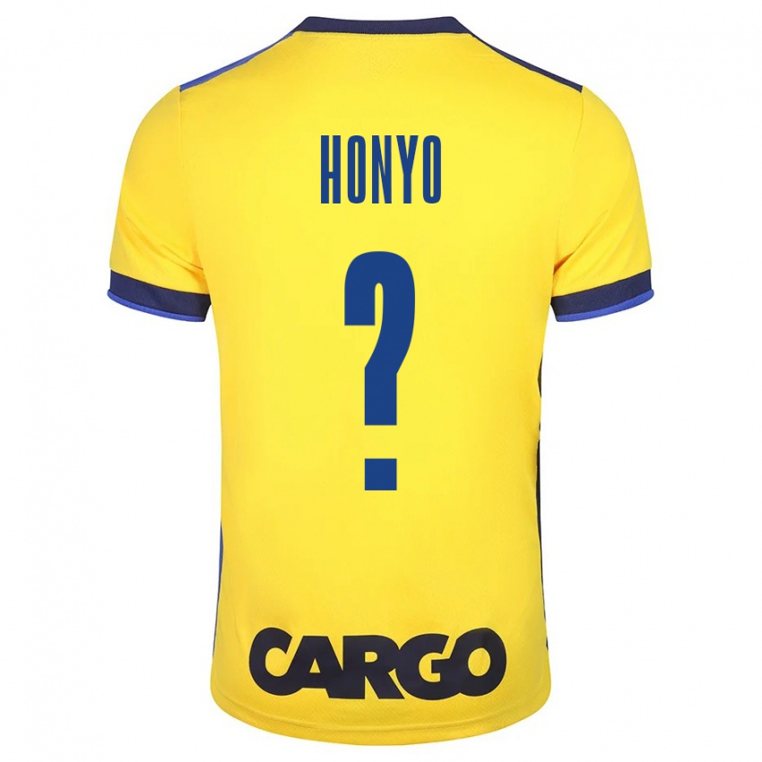 Kinder Yoav Honyo #0 Gelb Heimtrikot Trikot 2023/24 T-Shirt