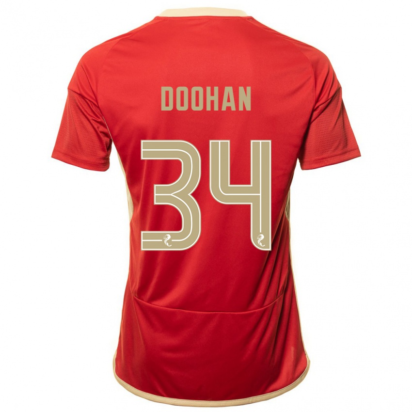 Kinder Ross Doohan #34 Rot Heimtrikot Trikot 2023/24 T-Shirt