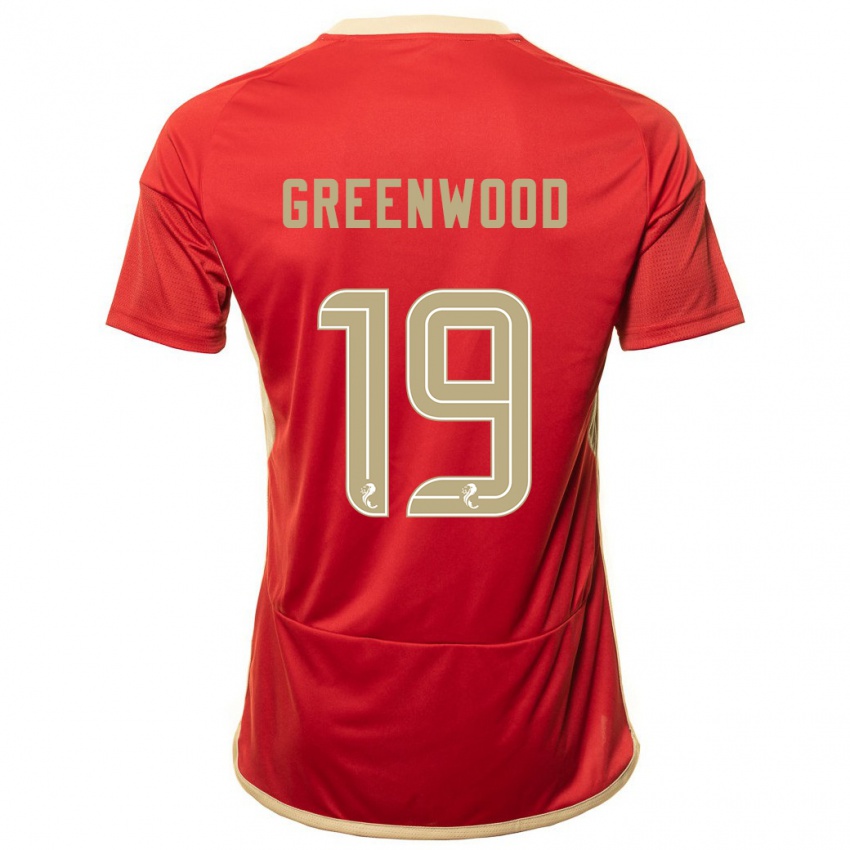 Kinder Brodie Greenwood #19 Rot Heimtrikot Trikot 2023/24 T-Shirt