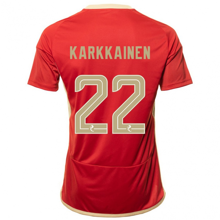 Kinder Elena Kärkkäinen #22 Rot Heimtrikot Trikot 2023/24 T-Shirt