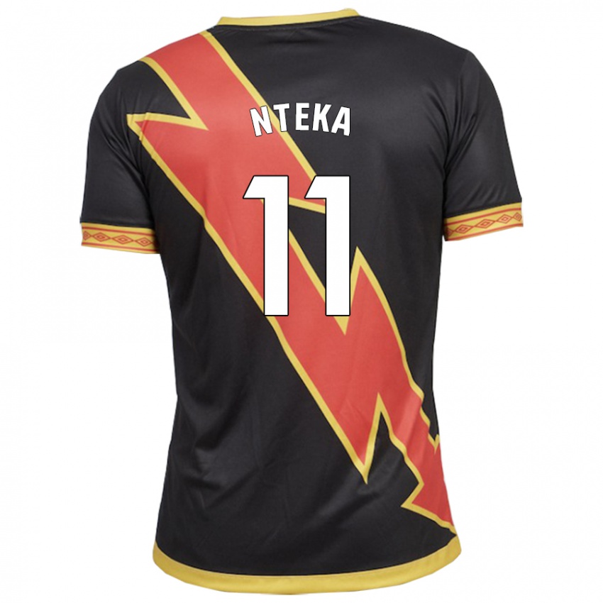 Kinder Randy Nteka #11 Schwarz Auswärtstrikot Trikot 2023/24 T-Shirt