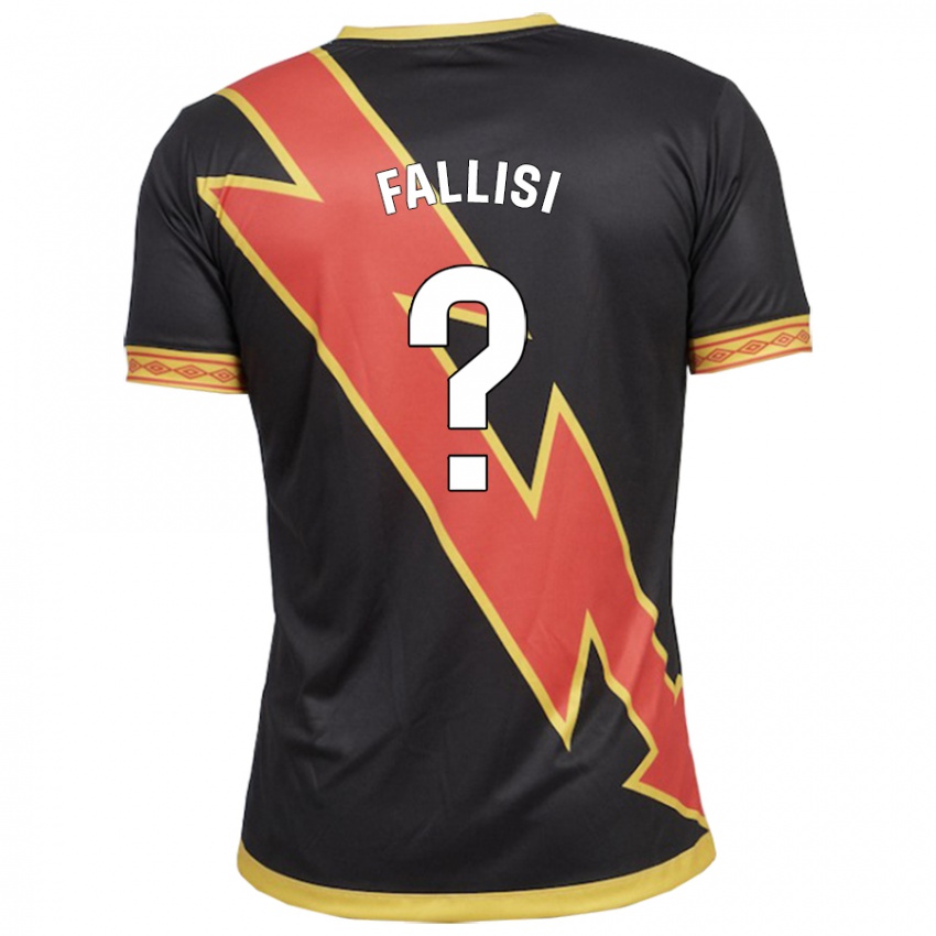 Kinder Alessandro Fallisi #0 Schwarz Auswärtstrikot Trikot 2023/24 T-Shirt