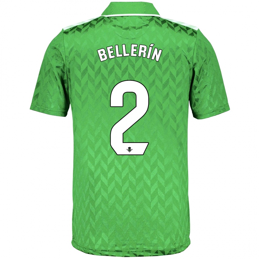 Kinder Hector Bellerin #2 Grün Auswärtstrikot Trikot 2023/24 T-Shirt
