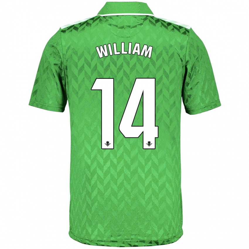 Kinder William Carvalho #14 Grün Auswärtstrikot Trikot 2023/24 T-Shirt
