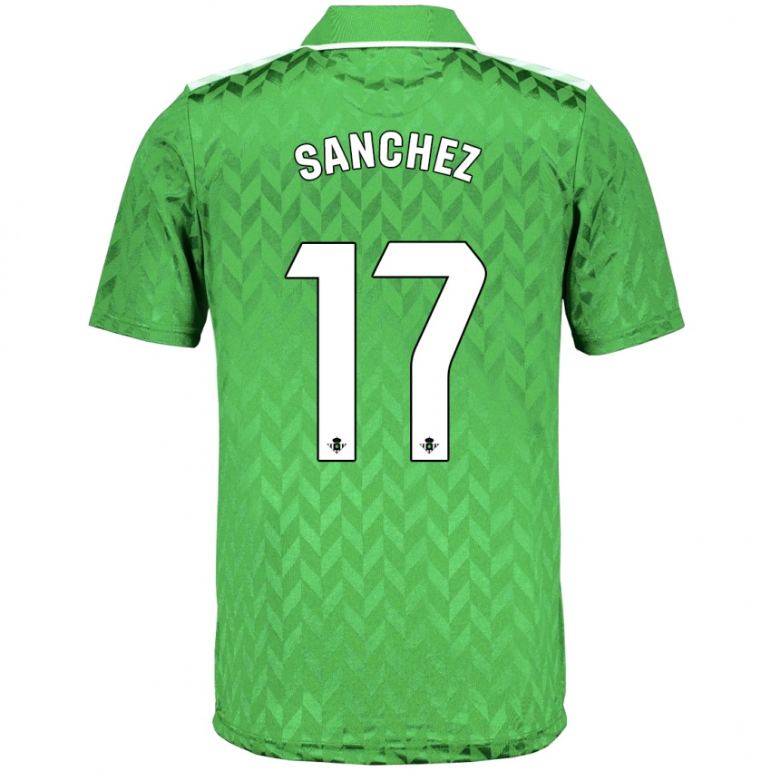 Kinder Rodri Sánchez #17 Grün Auswärtstrikot Trikot 2023/24 T-Shirt