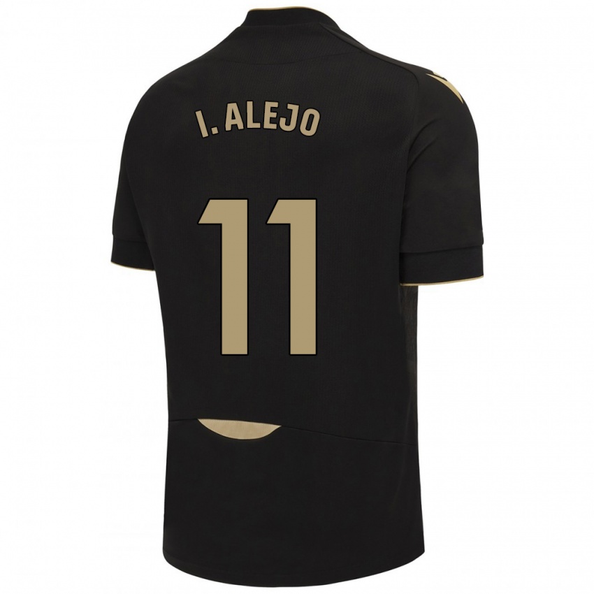 Kinder Iván Alejo #11 Schwarz Auswärtstrikot Trikot 2023/24 T-Shirt