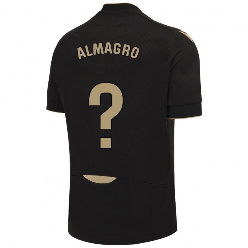 Kinder Samu Almagro #0 Schwarz Auswärtstrikot Trikot 2023/24 T-Shirt