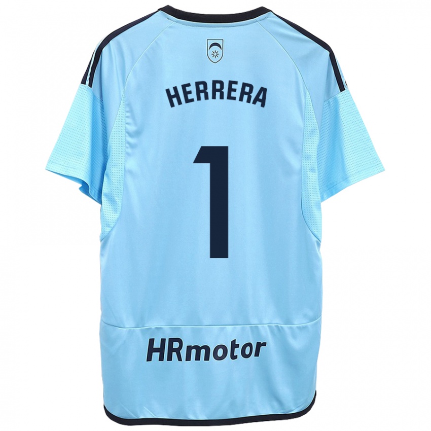 Kinder Sergio Herrera #1 Blau Auswärtstrikot Trikot 2023/24 T-Shirt