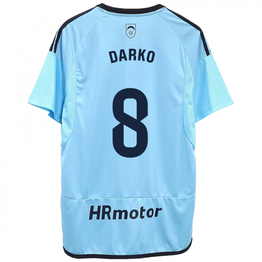 Kinder Darko Brasanac #8 Blau Auswärtstrikot Trikot 2023/24 T-Shirt