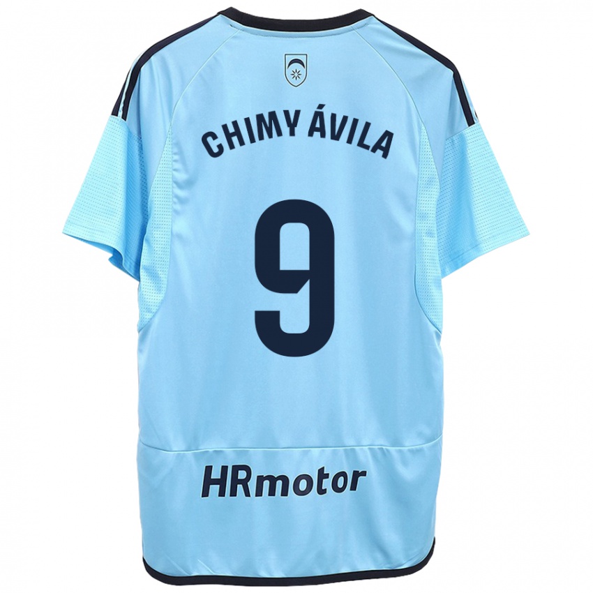 Kinder Chimy Ávila #9 Blau Auswärtstrikot Trikot 2023/24 T-Shirt