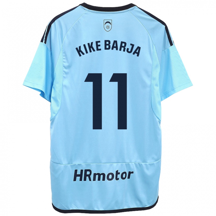 Kinder Kike Barja #11 Blau Auswärtstrikot Trikot 2023/24 T-Shirt