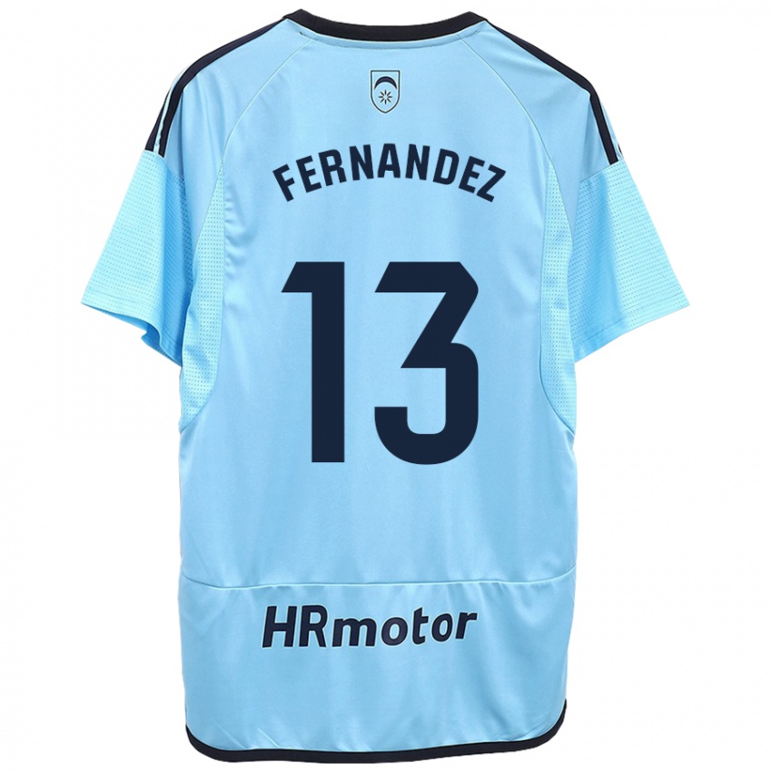 Kinder Aitor Fernández #13 Blau Auswärtstrikot Trikot 2023/24 T-Shirt