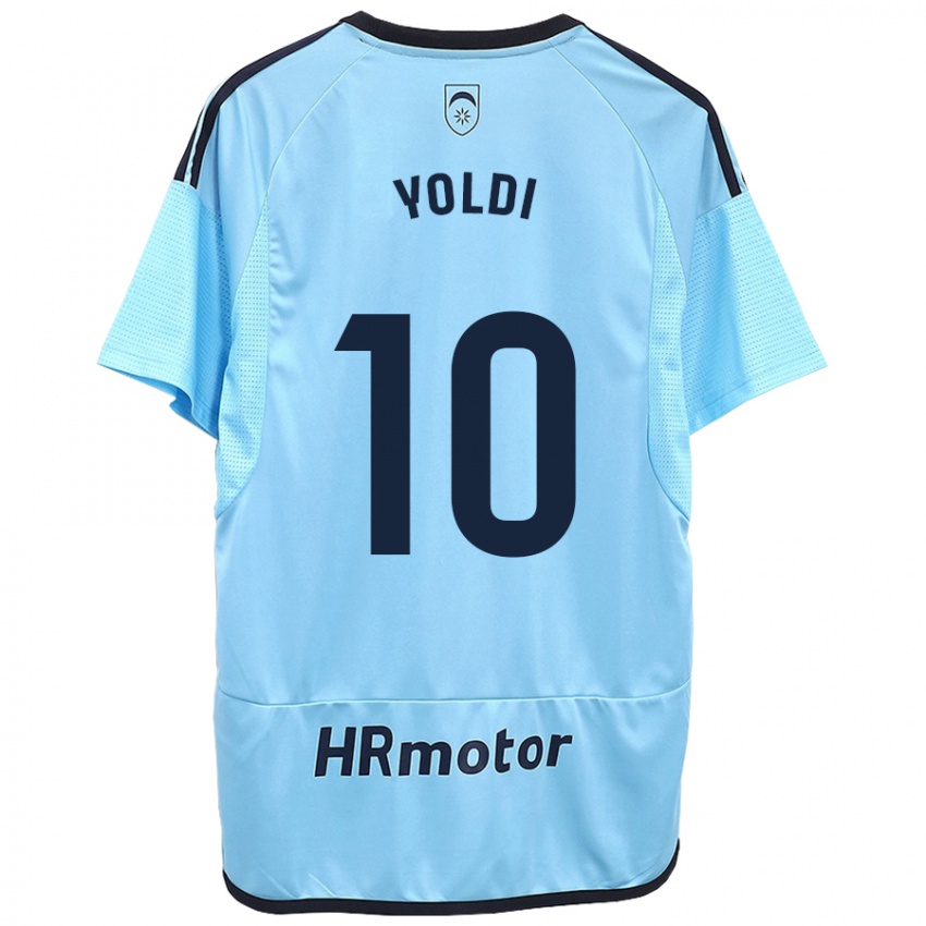 Kinder Ander Yoldi #10 Blau Auswärtstrikot Trikot 2023/24 T-Shirt