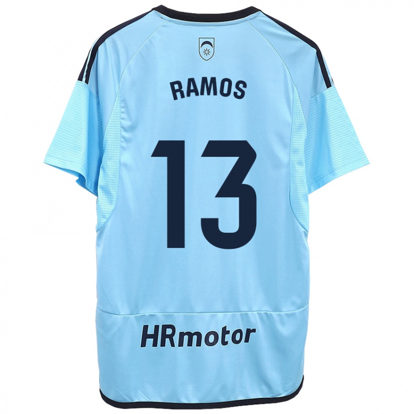 Kinder Darío Ramos #13 Blau Auswärtstrikot Trikot 2023/24 T-Shirt