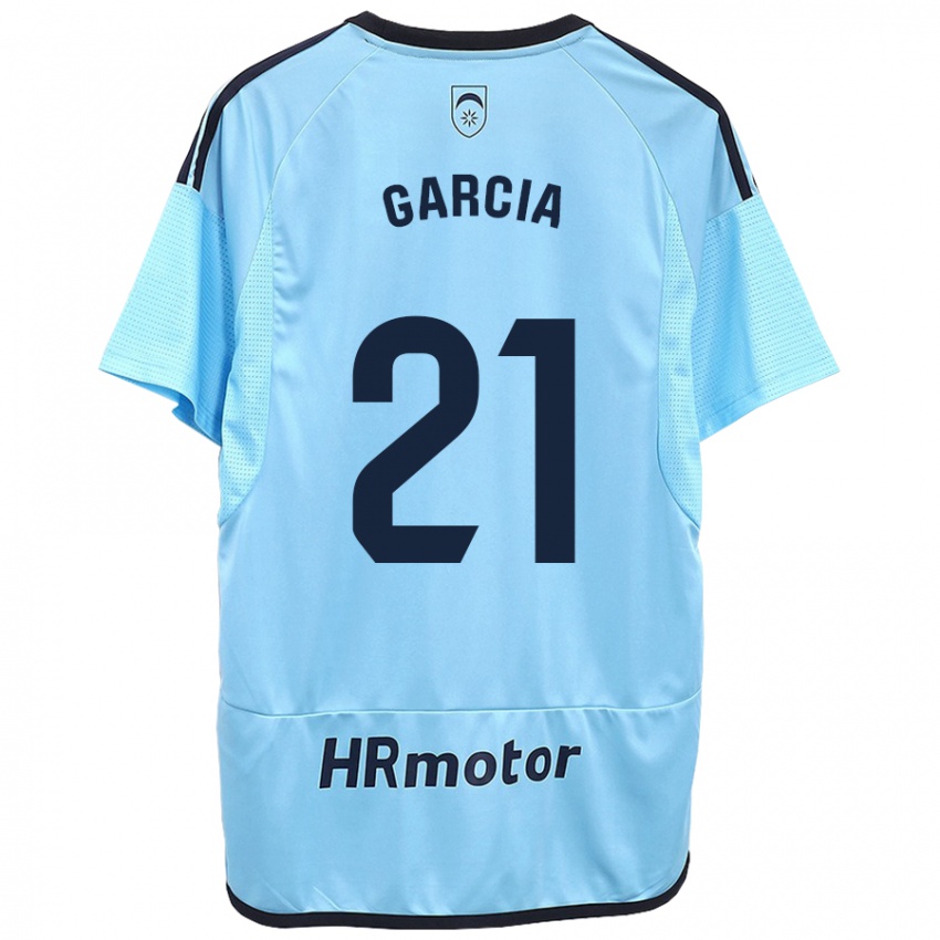 Kinder Jon García #21 Blau Auswärtstrikot Trikot 2023/24 T-Shirt