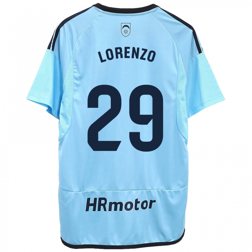 Kinder Nowend Lorenzo #29 Blau Auswärtstrikot Trikot 2023/24 T-Shirt