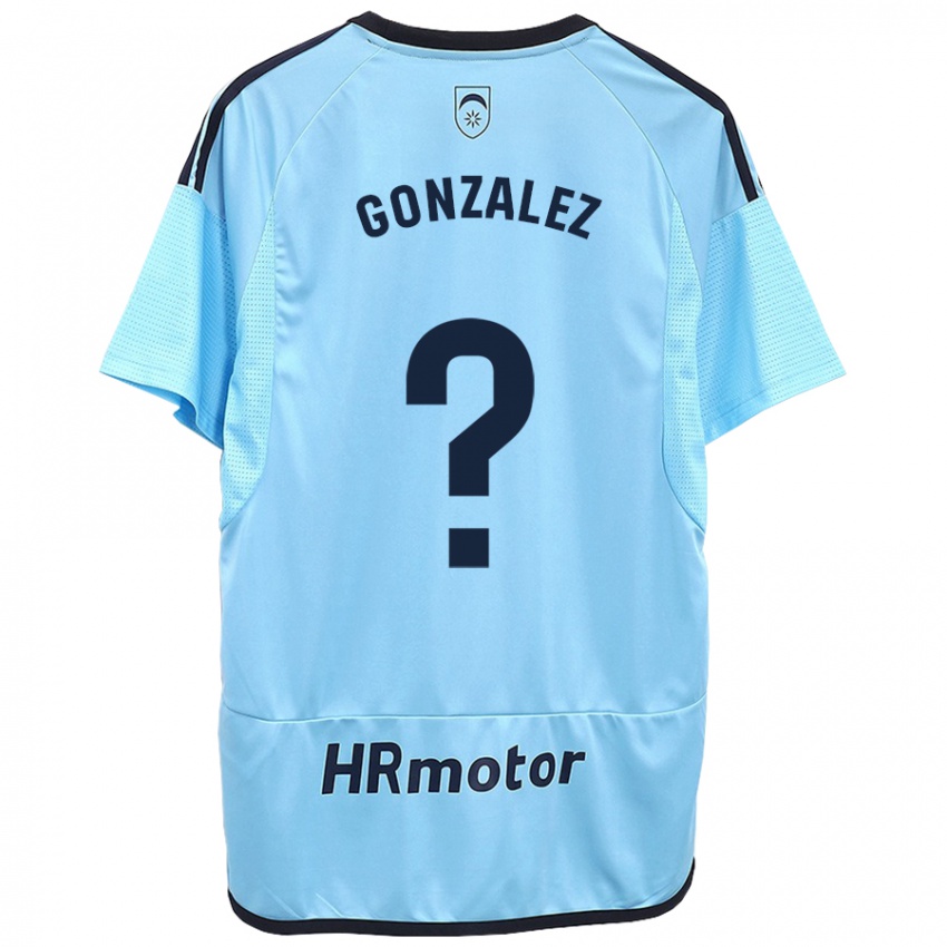 Kinder Iker González #0 Blau Auswärtstrikot Trikot 2023/24 T-Shirt