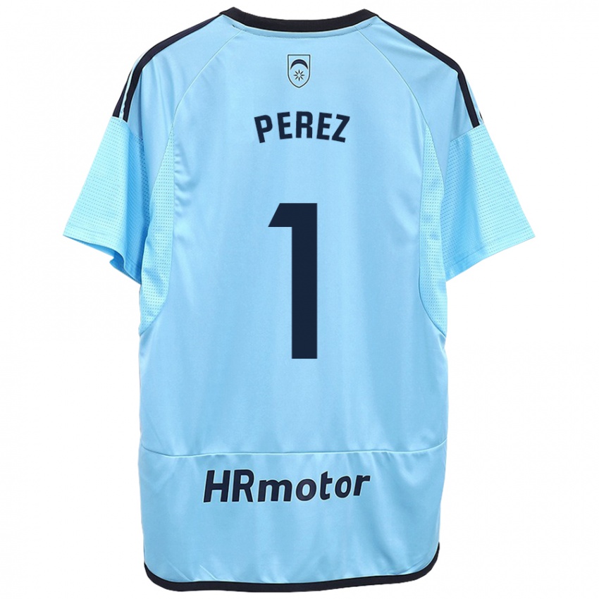 Kinder Silvia Pérez Fernández De Romarategui #1 Blau Auswärtstrikot Trikot 2023/24 T-Shirt