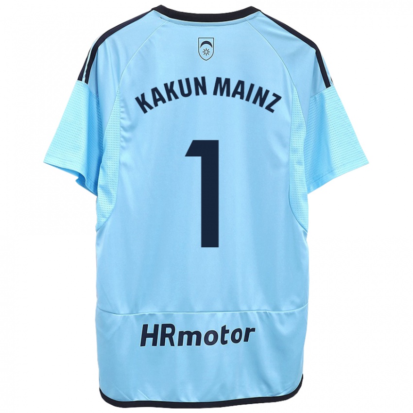 Kinder Kakun Mainz #1 Blau Auswärtstrikot Trikot 2023/24 T-Shirt