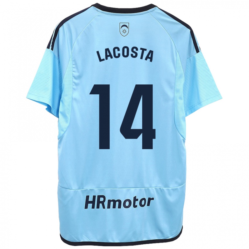 Kinder Iara Lacosta Sanchez #14 Blau Auswärtstrikot Trikot 2023/24 T-Shirt