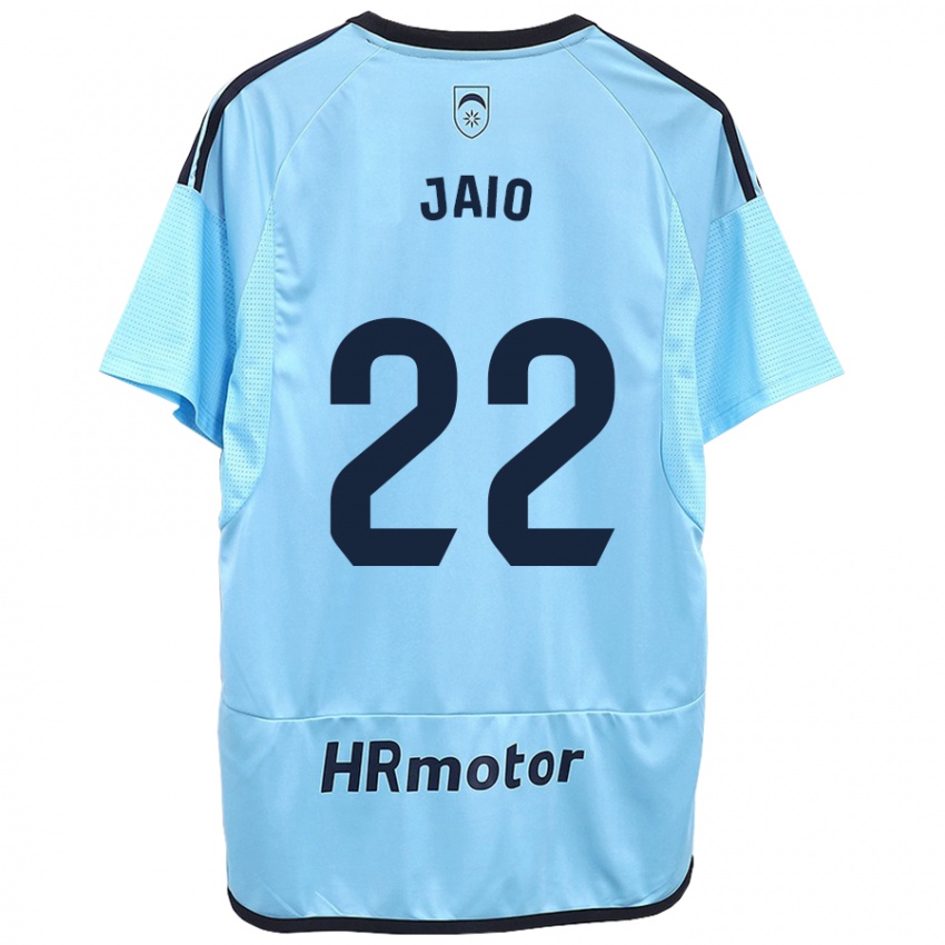 Kinder Jaione Larraiotz Senosiain #22 Blau Auswärtstrikot Trikot 2023/24 T-Shirt