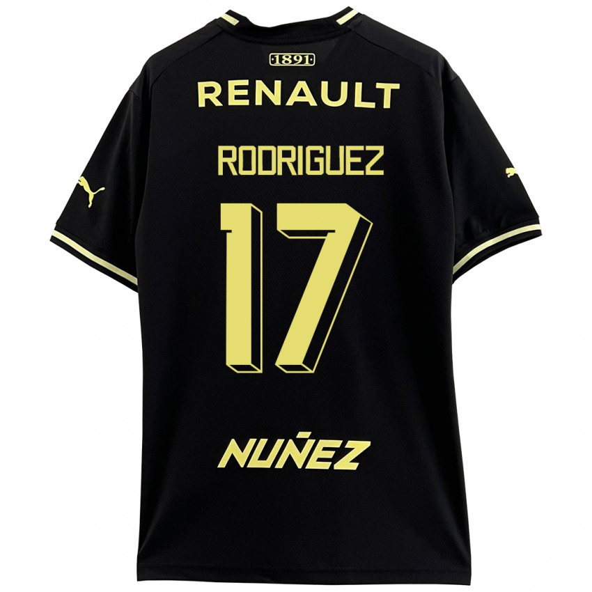 Kinder Valentín Rodríguez #17 Schwarz Auswärtstrikot Trikot 2023/24 T-Shirt