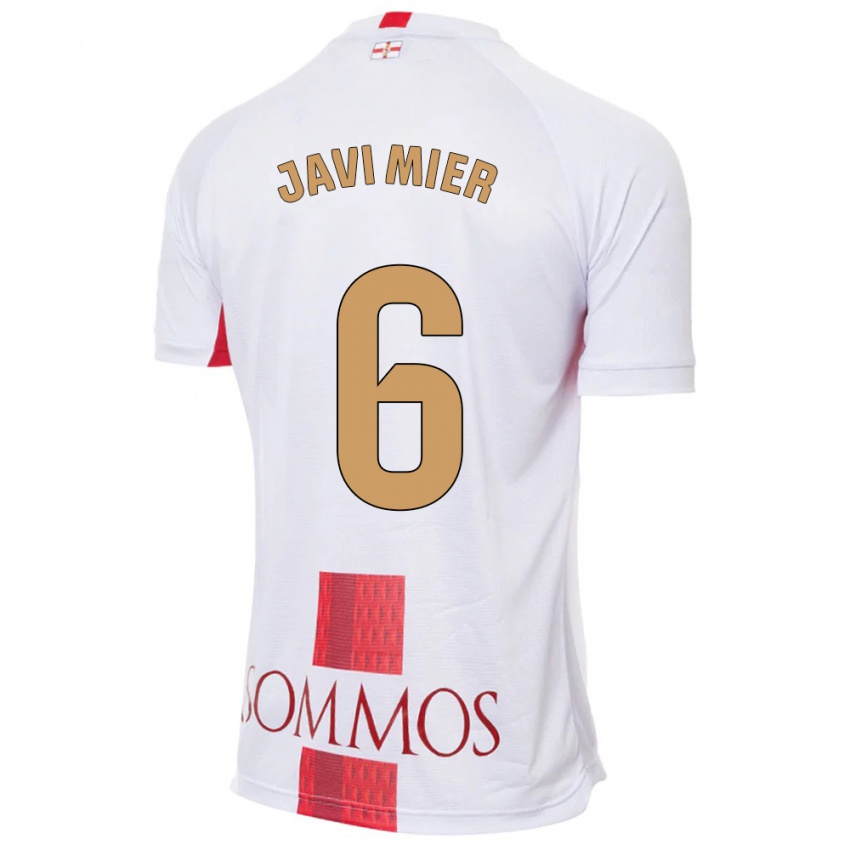 Kinder Javi Mier #6 Weiß Auswärtstrikot Trikot 2023/24 T-Shirt