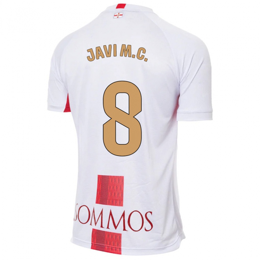 Kinder Javi Martínez #8 Weiß Auswärtstrikot Trikot 2023/24 T-Shirt