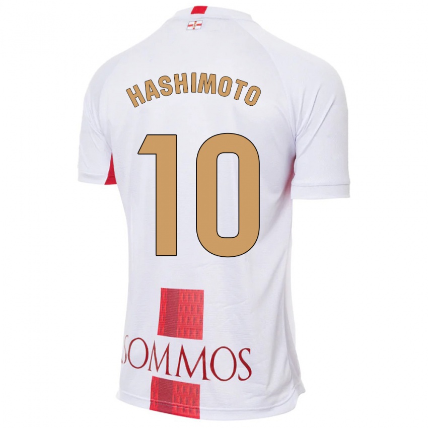 Kinder Kento Hashimoto #10 Weiß Auswärtstrikot Trikot 2023/24 T-Shirt