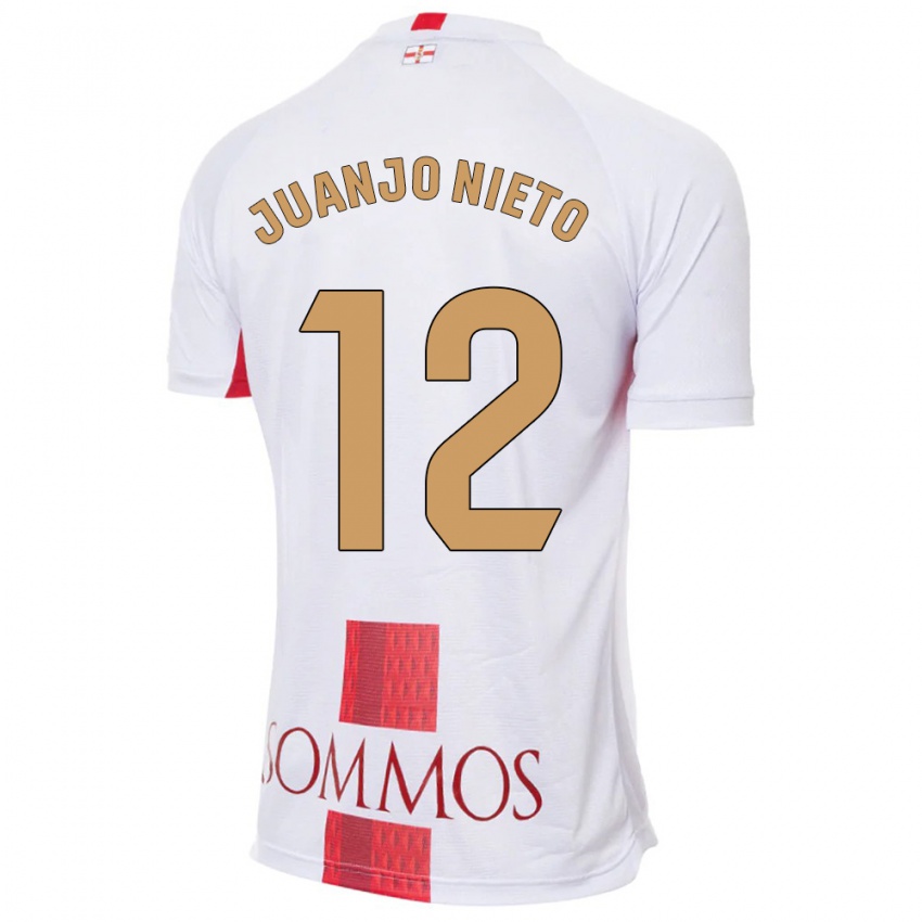 Kinder Juanjo Nieto #12 Weiß Auswärtstrikot Trikot 2023/24 T-Shirt