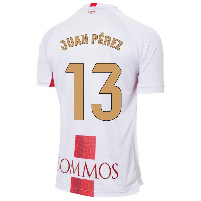 Kinder Juan Pérez #13 Weiß Auswärtstrikot Trikot 2023/24 T-Shirt