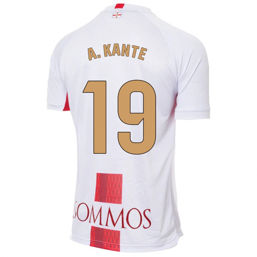 Kinder Abou Kanté #19 Weiß Auswärtstrikot Trikot 2023/24 T-Shirt