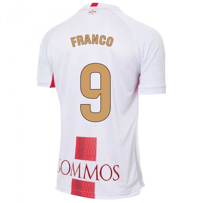 Kinder Santi Franco #9 Weiß Auswärtstrikot Trikot 2023/24 T-Shirt