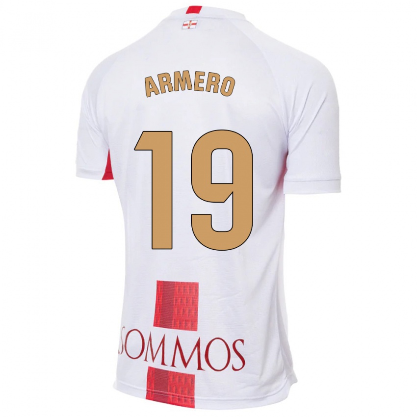 Kinder Sergi Armero #19 Weiß Auswärtstrikot Trikot 2023/24 T-Shirt