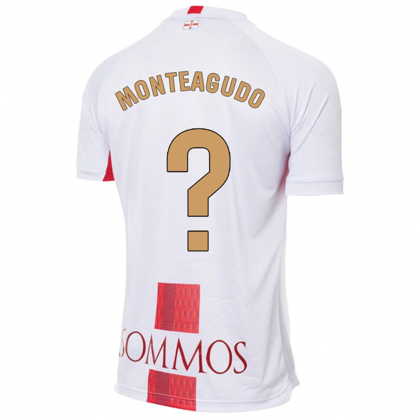 Kinder Miguel Monteagudo #0 Weiß Auswärtstrikot Trikot 2023/24 T-Shirt