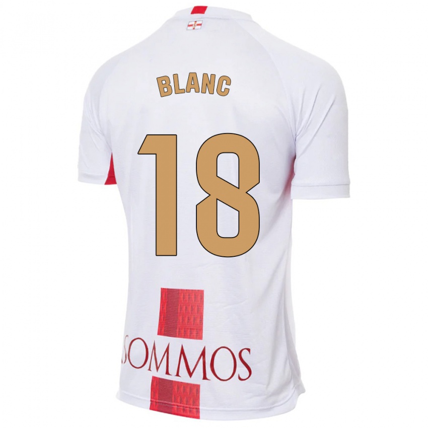 Kinder Laia Blanc #18 Weiß Auswärtstrikot Trikot 2023/24 T-Shirt