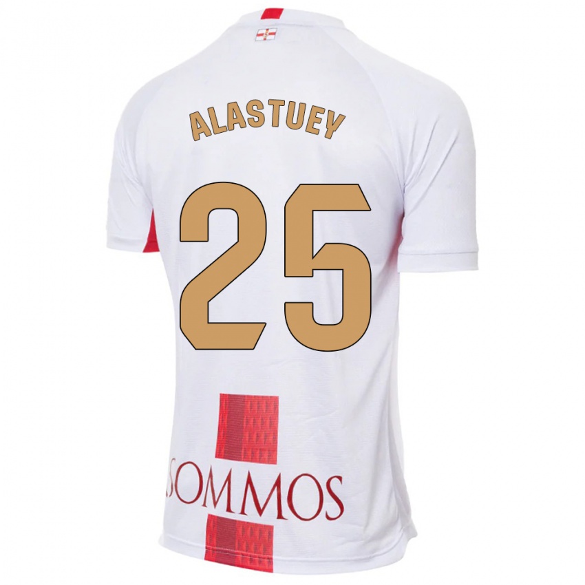 Kinder Martina Alastuey #25 Weiß Auswärtstrikot Trikot 2023/24 T-Shirt