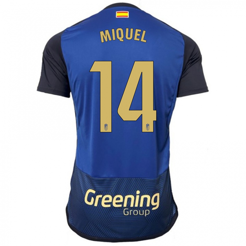 Kinder Ignasi Miquel #14 Marine Auswärtstrikot Trikot 2023/24 T-Shirt